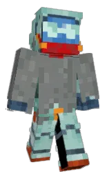 Qwertysoda's Minecraft skin wearing the Pan cape