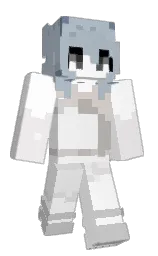 white and concrete Minecraft skin — Classic model