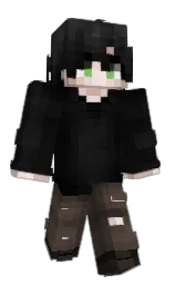 cod gray and black Minecraft skin — Classic model — first worn by Zignorg