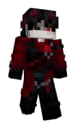 black and rosewood Minecraft skin — Slim model