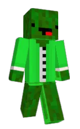 malachite and harlequin Minecraft skin — Classic model