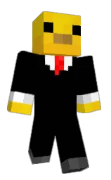 white and black Minecraft skin — Classic model