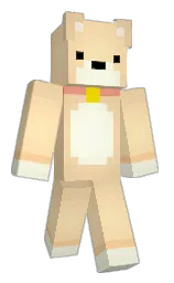 peach and frangipani Minecraft skin — Classic model