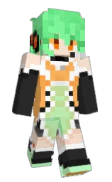 mine shaft and mint green Minecraft skin — Classic model — first worn by ujve
