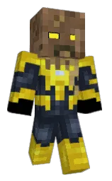 black and sahara Minecraft skin — Classic model — first worn by GloriousVillain
