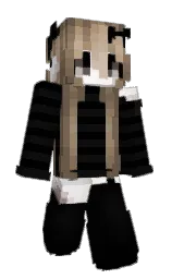black and tobacco brown Minecraft skin — Slim model