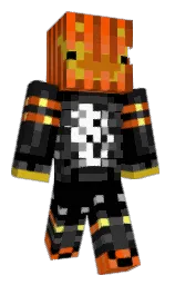 golden grass and black Minecraft skin — Classic model — first worn by Julmanji