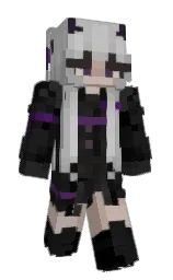 tuatara and cod gray Minecraft skin — Slim model — first worn by bloominglilums