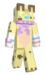 Acornflash's Minecraft skin wearing the Pan cape