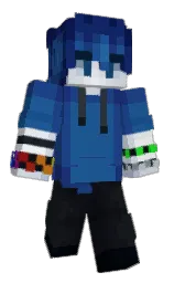 Blunnity's Minecraft skin wearing the 15th Anniversary cape