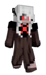 woody brown and black Minecraft skin — Slim model