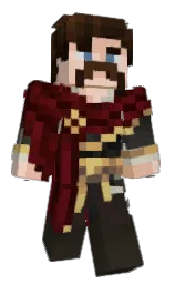 rebel and sepia black Minecraft skin — Slim model — first worn by Deviloper