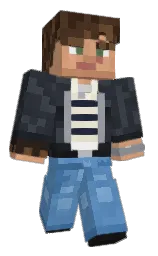 steel blue and danube Minecraft skin — Classic model — first worn by LukeIsntWarm