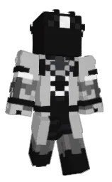 cod gray and silver Minecraft skin — Classic model — first worn by chains_gaming