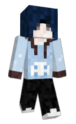 spindle and blue zodiac Minecraft skin — Slim model — first worn by vClueless
