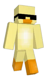 sweet corn and tangerine Minecraft skin — Classic model