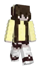 shalimar and bistre Minecraft skin — Slim model — first worn by finiaaa