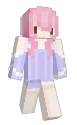 seashell peach and hawkes blue Minecraft skin — Slim model — first worn by Starzz23