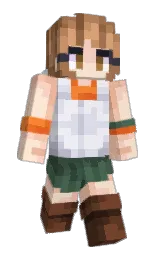 aisleypaisley's Minecraft skin wearing the Pan cape