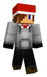 white and milano red Minecraft skin — Classic model