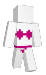 alabaster and lipstick Minecraft skin — Classic model — first worn by zunani