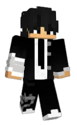 black and di serria Minecraft skin — Slim model