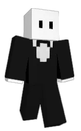 black and cod gray Minecraft skin — Classic model