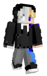 black and mine shaft Minecraft skin — Slim model