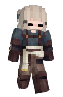 Front of Emziechu's skin