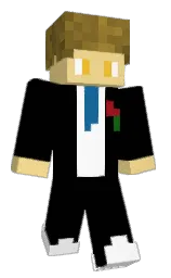 black and buff Minecraft skin — Classic model