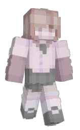 gray and twilight Minecraft skin — Slim model
