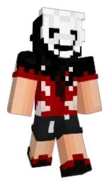 black and manhattan Minecraft skin — Classic model — first worn by xFerN