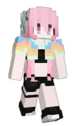 fair pink and bridesmaid Minecraft skin — Slim model
