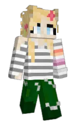 alabaster and gray Minecraft skin — Slim model — first worn by kerzxi