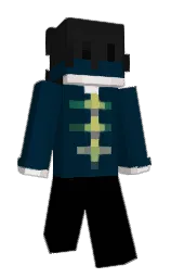 black and daintree Minecraft skin — Slim model — first worn by kaiqvl
