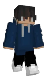 blue zodiac and black Minecraft skin — Slim model — first worn by addormentatohh