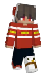 roof terracotta and blue charcoal Minecraft skin — Slim model