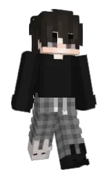 Black_andy_123's Minecraft skin wearing the Migrator cape