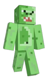 pastel green and apple Minecraft skin — Classic model