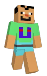 black and porsche Minecraft skin — Classic model — first worn by Juvegamer77YT