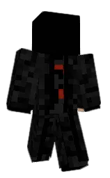 black and diesel Minecraft skin — Classic model — first worn by DerD34th