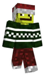 white and black Minecraft skin — Classic model — first worn by MahmudTK
