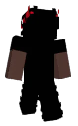 black and congo brown Minecraft skin — Classic model