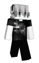 cod gray and white Minecraft skin — Slim model — first worn by ssnufu