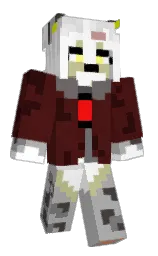 silver chalice and dove gray Minecraft skin — Classic model — first worn by Amongonme