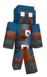 chathams blue and ship gray Minecraft skin — Classic model — first worn by Hebby1