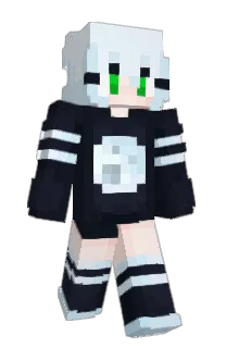 Front of Pinkulani's skin