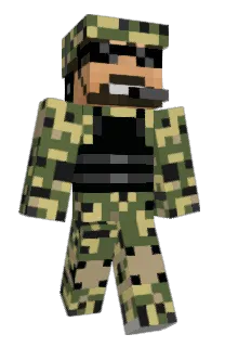 Front of GeneralFire's skin