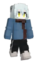 bismark and shark Minecraft skin — Slim model — first worn by Zero_NineOvO