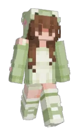 coriander and spring wood Minecraft skin — Classic model — first worn by Mysticinked